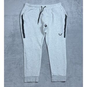 Peak Velocity Sweatpants Mens 2XL XXL Gray Performance Stretch Taper Joggers